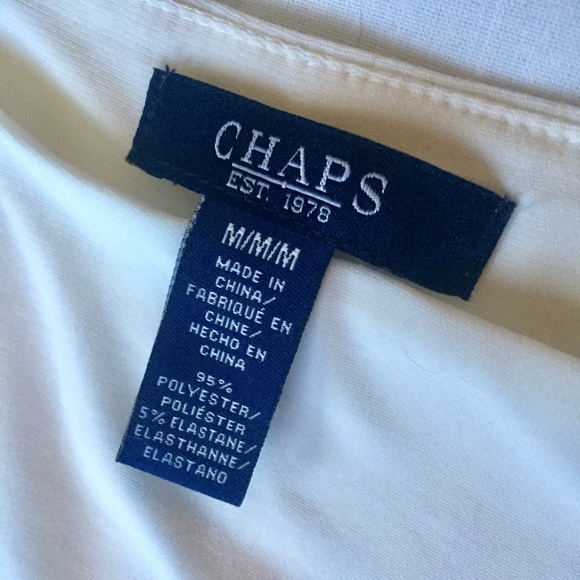 CHAPS Midi Black White Medium Dress - Picture 2 of 4